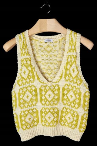 COCOGIO -włoski sweter kamizelka piękny kolor -S/M