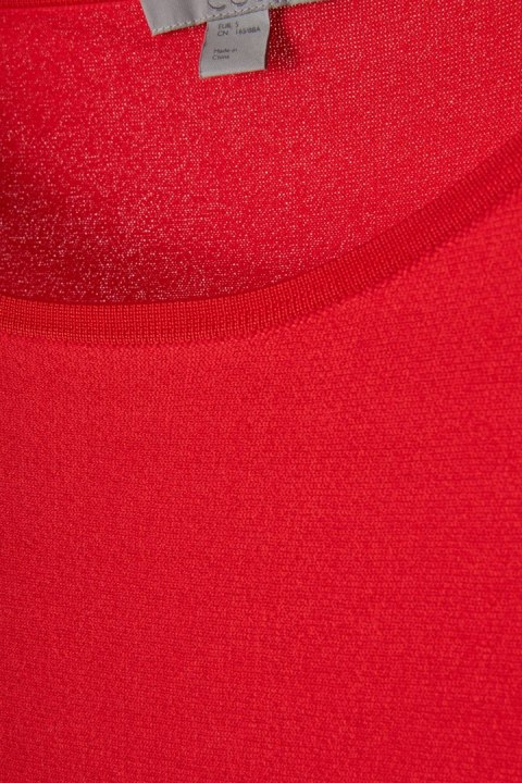 COS - niebanalna bluzka piękna czerwień - S