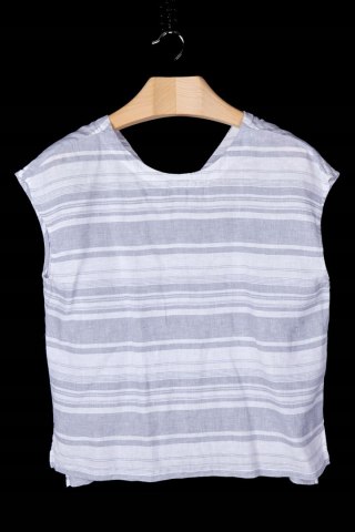 CYNTHIA ROWLEY - luźna bluzka szlachetny mięciutki len - L