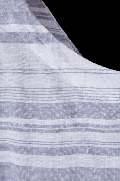 CYNTHIA ROWLEY - luźna bluzka szlachetny mięciutki len - L