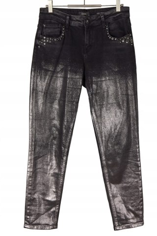 DISHE - spodnie jeans bogato zdobione boyfriend-28