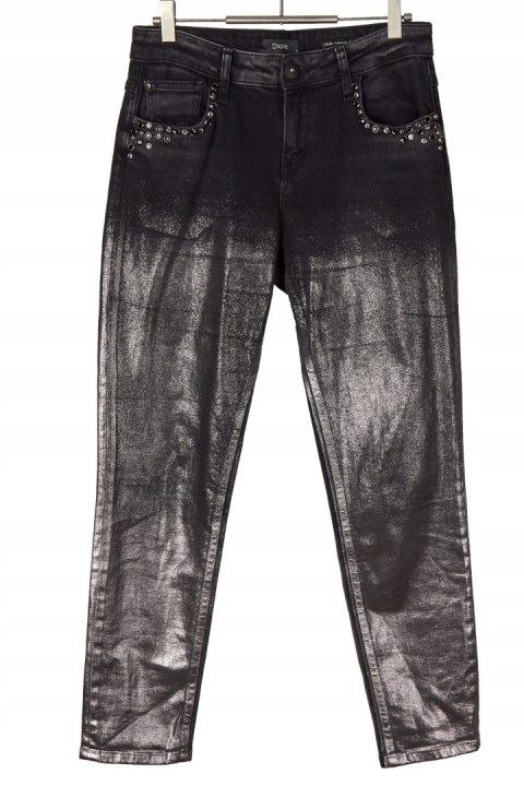 DISHE - spodnie jeans bogato zdobione boyfriend-28