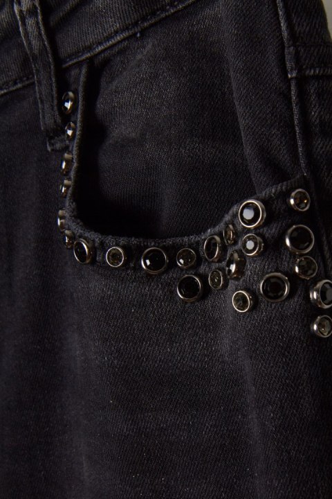 DISHE - spodnie jeans bogato zdobione boyfriend-28