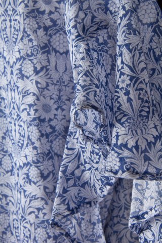 DRYKORN-luksusowa sukienka piękny wzór falbanki-36