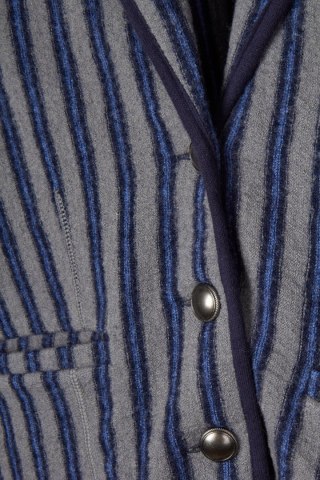 EN GARDE - mięciutka marynarka wełna w paski - 38