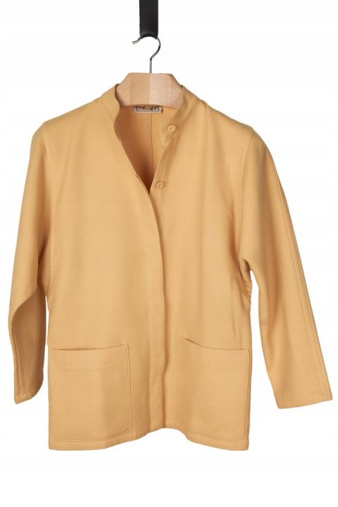 ESCADA by SRB VINTAGE nietuzinkowa marynarka wełna pastelowy żółty kolor L