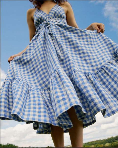 FAITH-ROWAN LEEVES - przecudna sukienka lniana