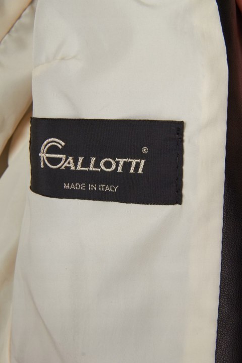 GALLOTTI -niebanalna włoska marynarka skórzana -40