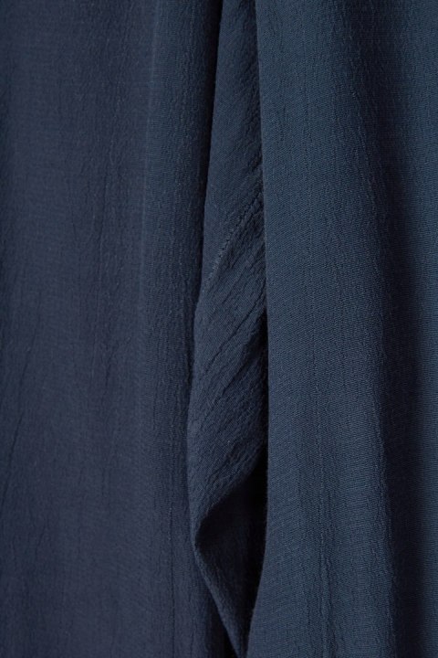 GRIZAS - lekkie spodnie wiskoza luźny krój turkusowy kolor - L