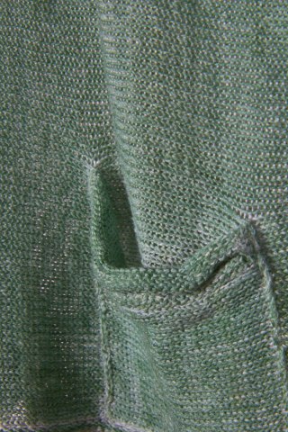 GRIZAS -niespotykana bluzka lniana szałwiowa - S/M