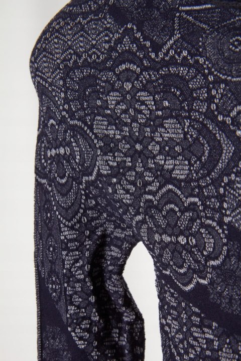 HIGH TECH ciekawa luksusowa bluzka ażurowa S