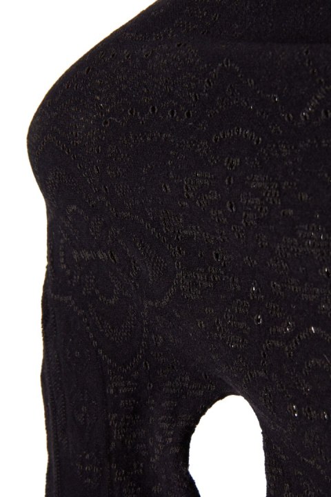 HIGH TECH ciekawa luksusowa bluzka ażurowa S