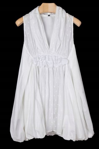 HIGH USE - fenomenalna sukienka ivory zdobiona haftem - 42