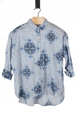 H&M - letnia luźna bluzka koszulowa - XS/S