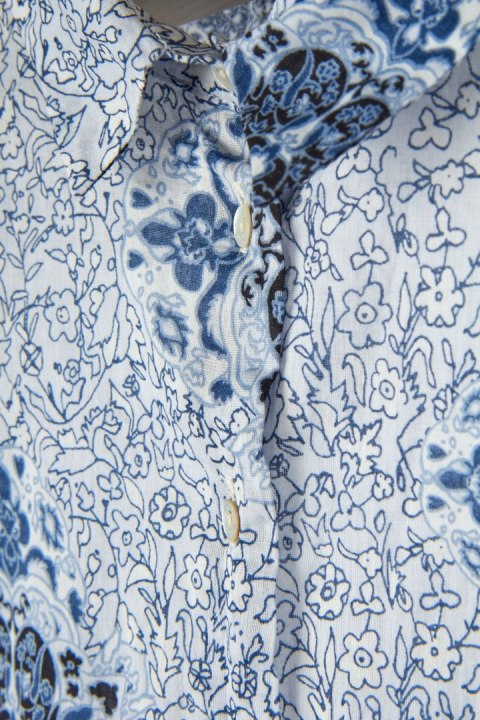 H&M - letnia luźna bluzka koszulowa - XS/S