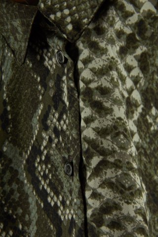 H&M-poszukiwana bluzka koszulowa skóra węża-40