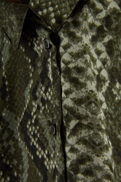 H&M-poszukiwana bluzka koszulowa skóra węża-40