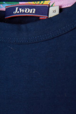 J.WON LONDON niesamowita luksusowa luźna sukienka motyw liści S