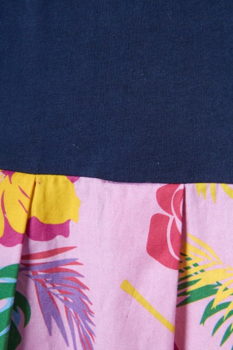 J.WON LONDON niesamowita luksusowa luźna sukienka motyw liści S