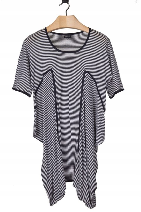 JAEGER - fenomenalna sukienka dzianina len bawełna - M/L