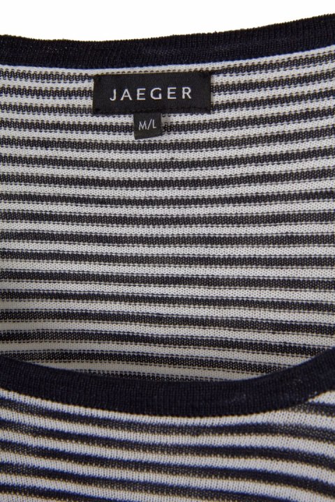 JAEGER - fenomenalna sukienka dzianina len bawełna - M/L