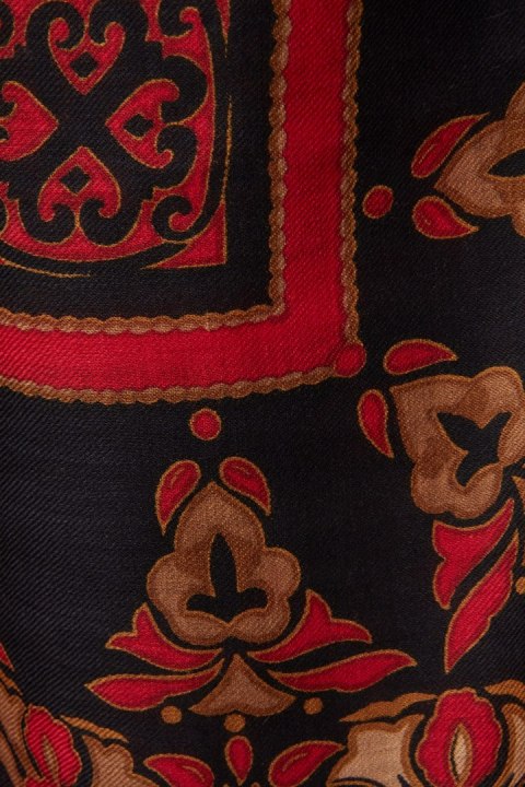 JAEGER ogromna leciutka jak chmurka chusta wełniana piękne wzory