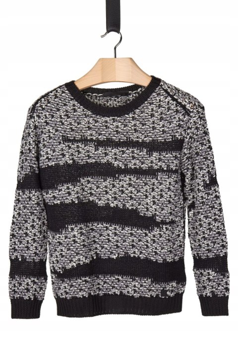 KARL LAGERFELD - oryginalny sweter melanż - XS/S