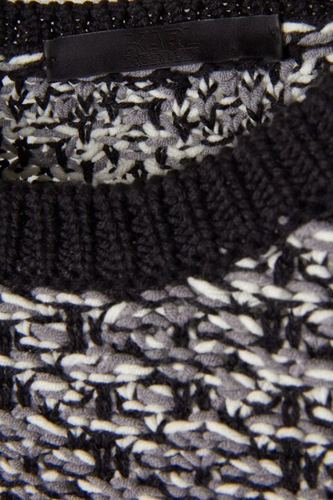 KARL LAGERFELD - oryginalny sweter melanż - XS/S