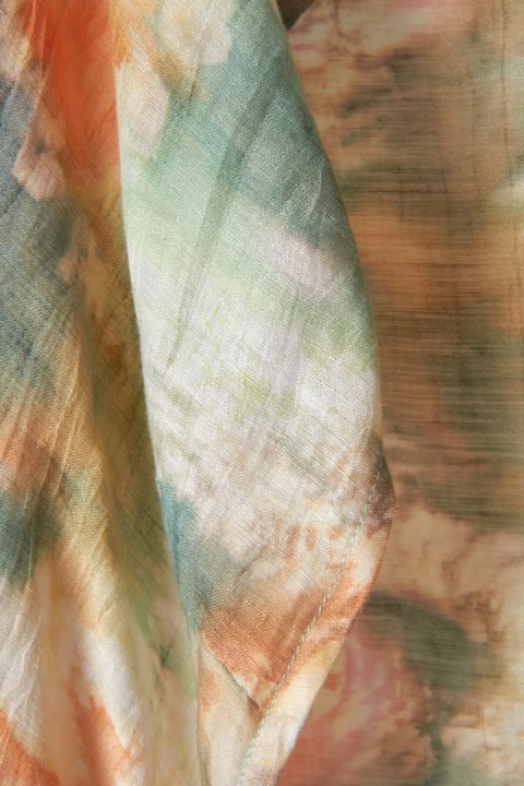 KASBAH niesamowicie mięciutka bluzka narzutka len pastelowe kolory M