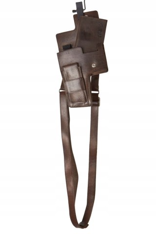 KOFFSKI - mała torebka skórzana jak kabura pistoletu