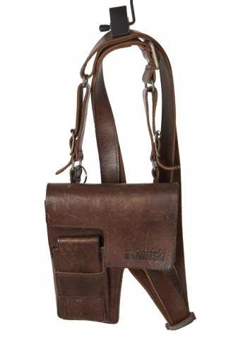 KOFFSKI - mała torebka skórzana jak kabura pistoletu