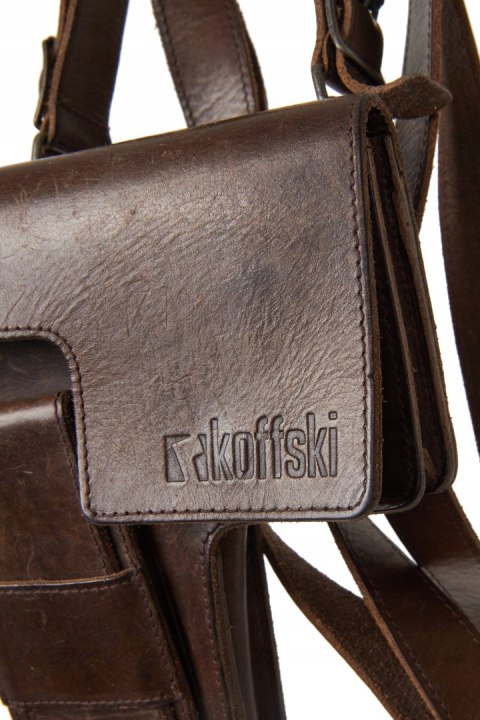 KOFFSKI - mała torebka skórzana jak kabura pistoletu