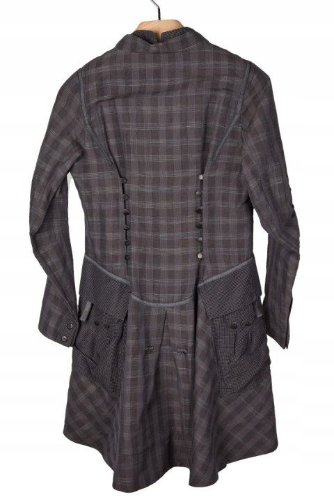 LAUREN VIDAL -artystyczny płaszcz na wiosnę len- M