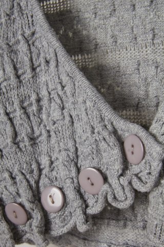 LAUREN VIDAL - wyszukany sweter bolerko piękny splot - M