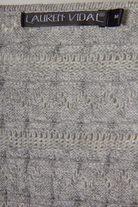 LAUREN VIDAL - wyszukany sweter bolerko piękny splot - M