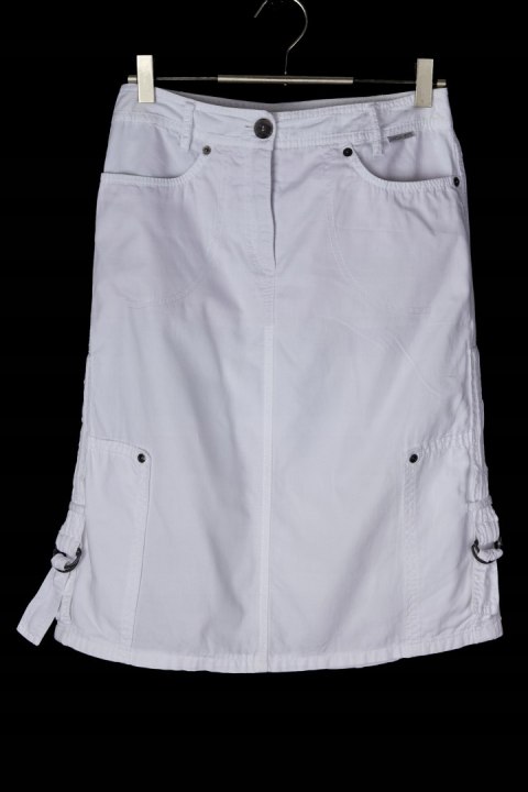 MARC CAIN SPORT - biała spódnica z kieszeniami -34