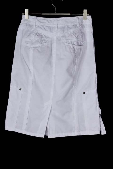 MARC CAIN SPORT - biała spódnica z kieszeniami -34