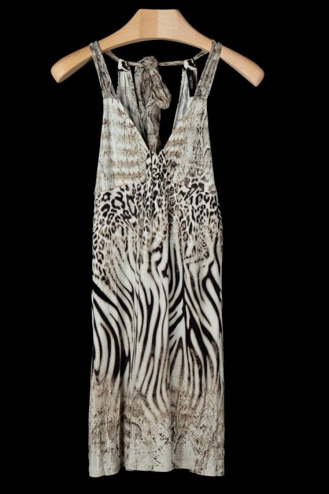 MARC CAIN - sukienka dzianina motyw skóry węża - S