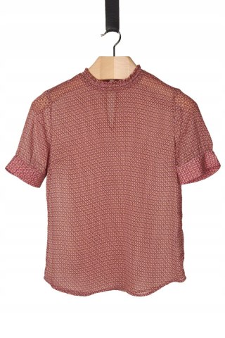 MODSTROM delikatna bluzka koszulowa śliczny print S