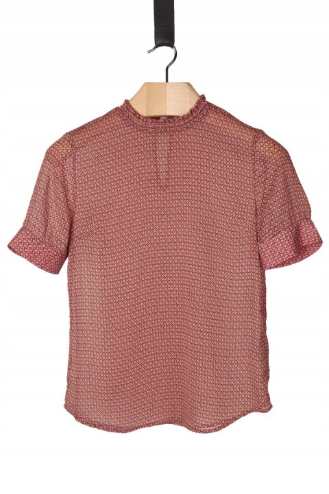 MODSTROM delikatna bluzka koszulowa śliczny print S