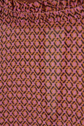 MODSTROM delikatna bluzka koszulowa śliczny print S