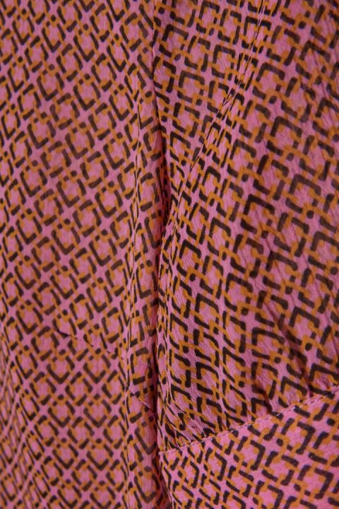 MODSTROM delikatna bluzka koszulowa śliczny print S