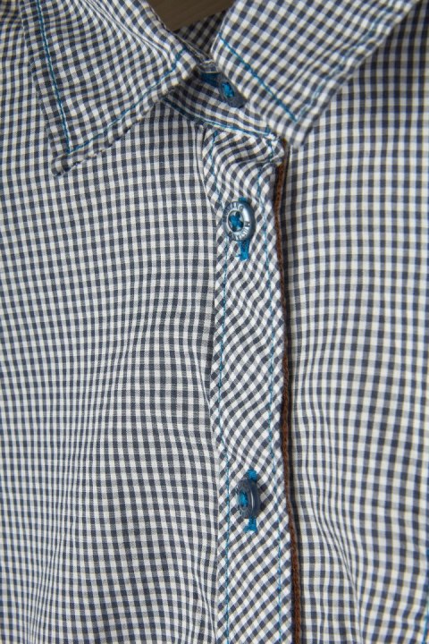 MUSTANG - klasyczna bluzka w kratkę - 36