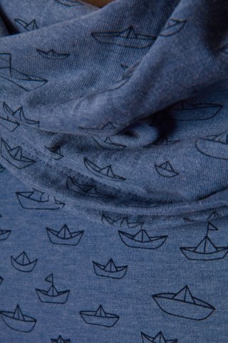 NAKETANO - mięciutka bluza motyw marine - S