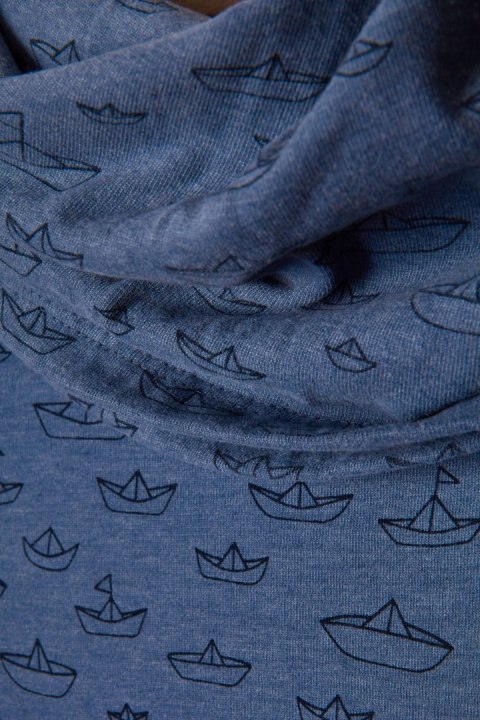 NAKETANO - mięciutka bluza motyw marine - S