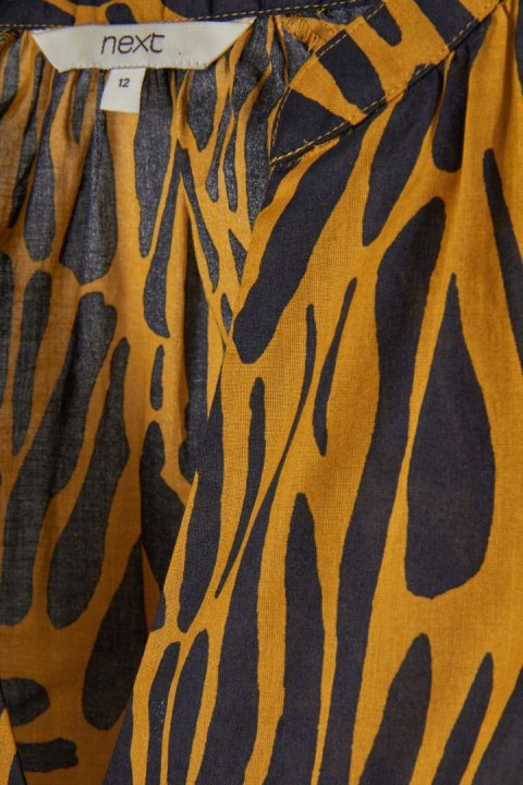 NEXT - poszukiwana bluzka koszulowa miodowy kolor - 40