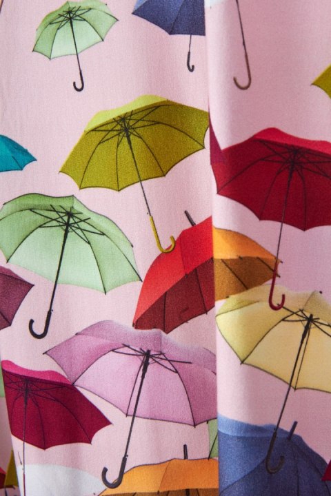 Niespotykana bluzka motyw kolorowych parasoli -XXL