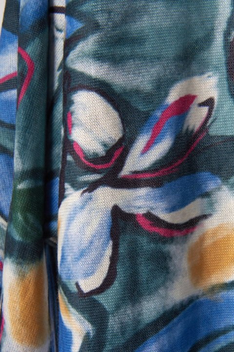 Nietuzinkowy włoska bluzka wiskoza piękne kolory XL