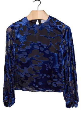 & OTHER STORIES-niebanalna bluzka piękny granat-36