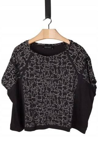 OZAI N KU - mięciutka grecka bluzka bawełna monochromatyczna - L/XL